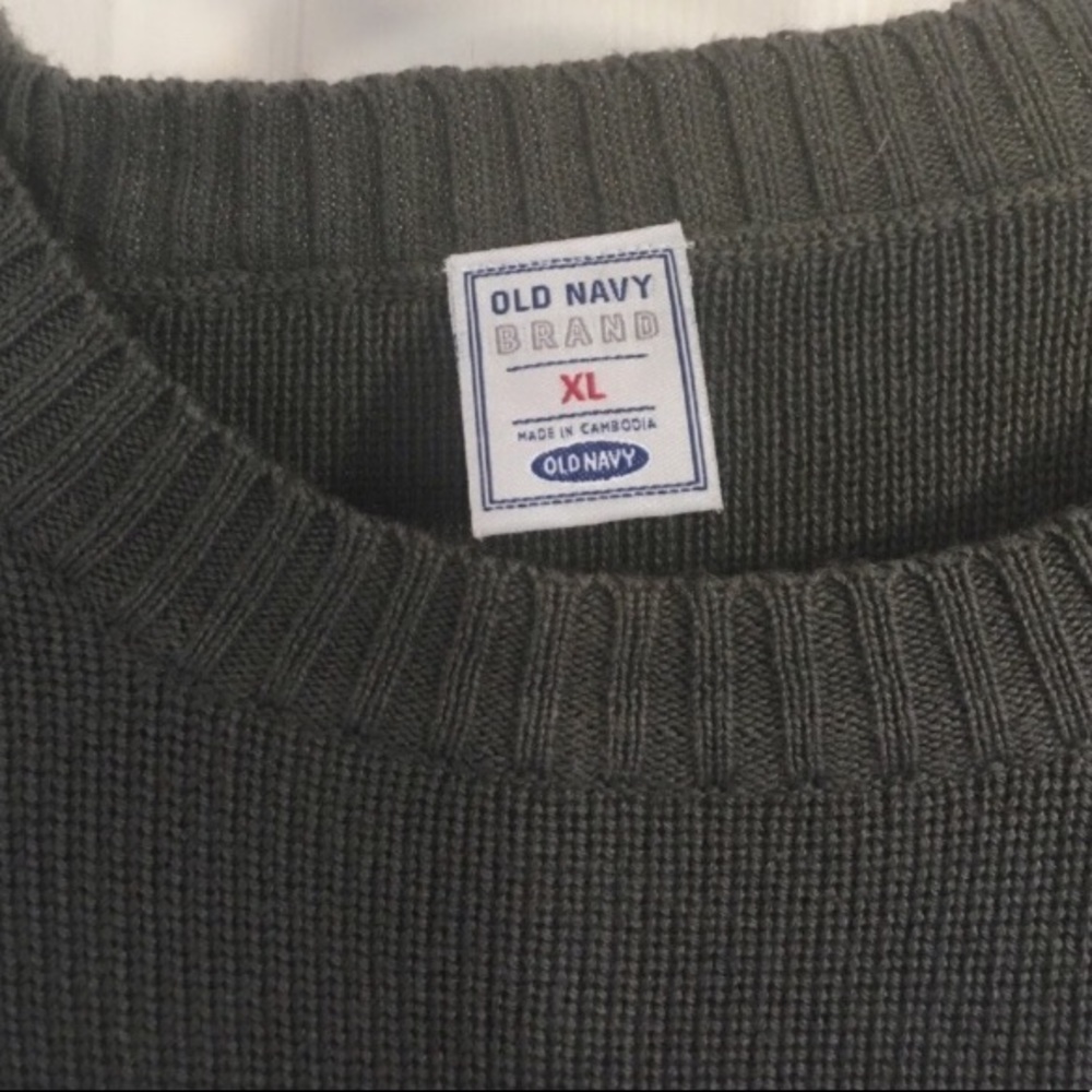 Men's Old Navy Dress Sweater size XL grey gray - Picture 3 of 6